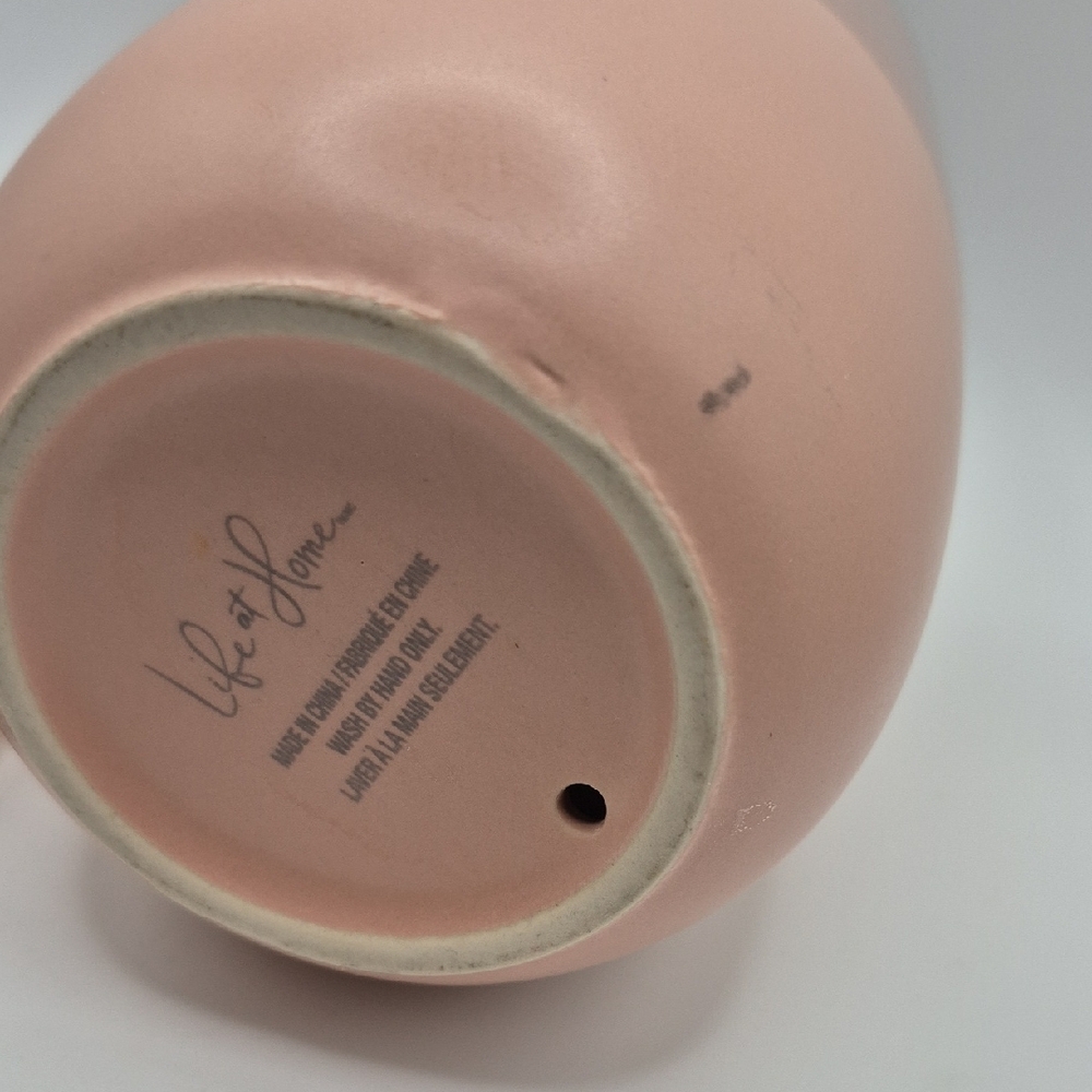 Pink Ceramic Mug with Lid - Picture 5 of 6